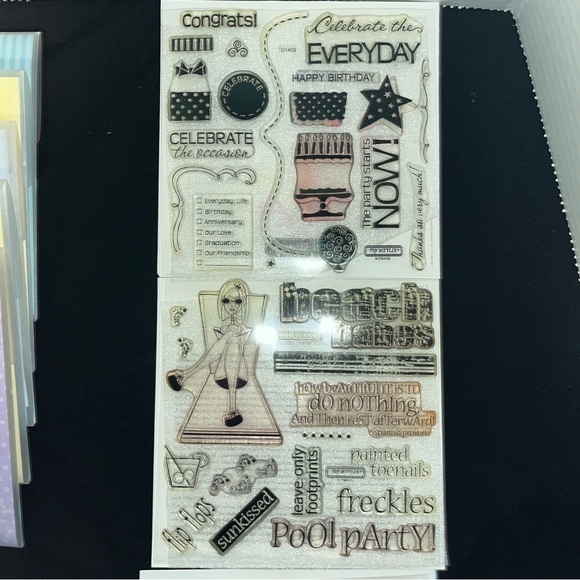 LOT of 8 Rare/Retired Used Close to My Heart Acrylic Stamp Sets - Picture 2 of 5